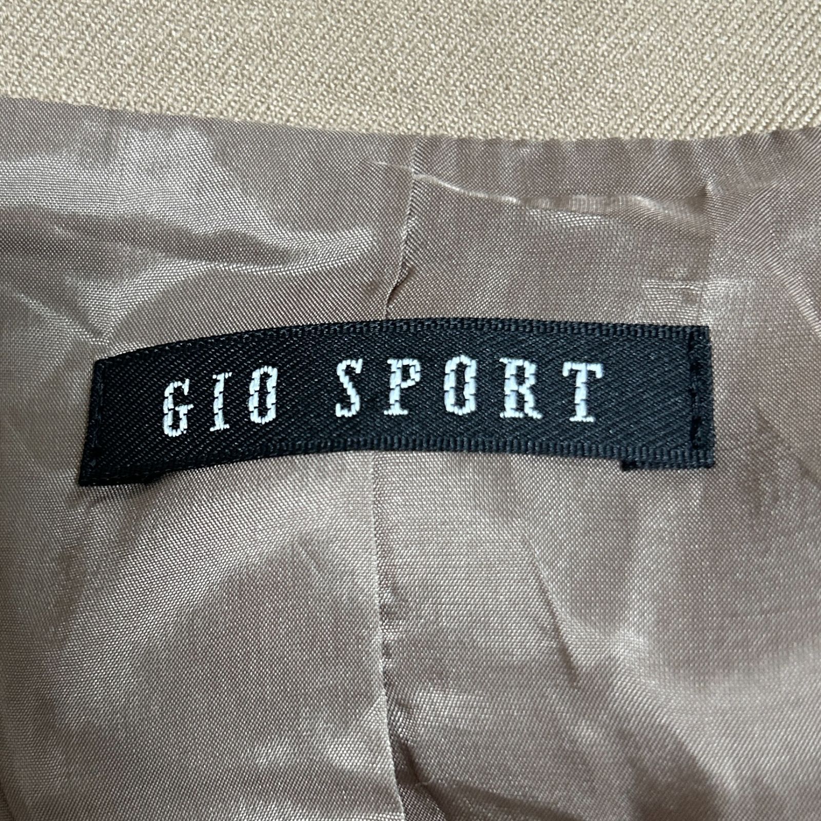 GIO SPORT ジオスポーツ ジャケット きれいめ ベージュ L 美品