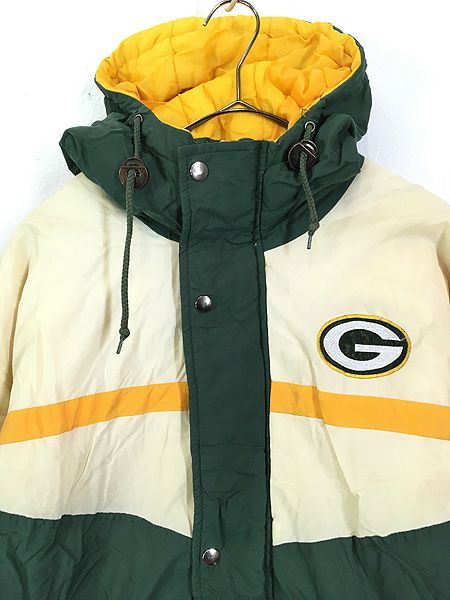 古着 90s NFL Green Bay Packers パッカーズ パデット ナイロン