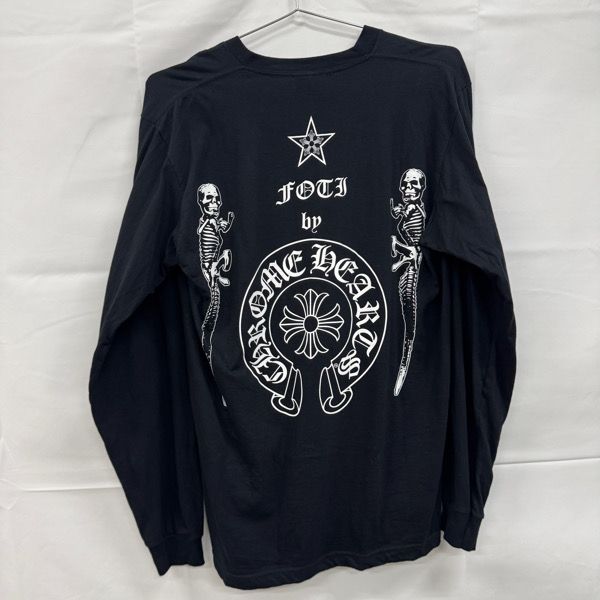 CHROME HEARTS クロムハーツ FOTI フォティ ハリスティータ プリント 長袖 Tシャツ L
