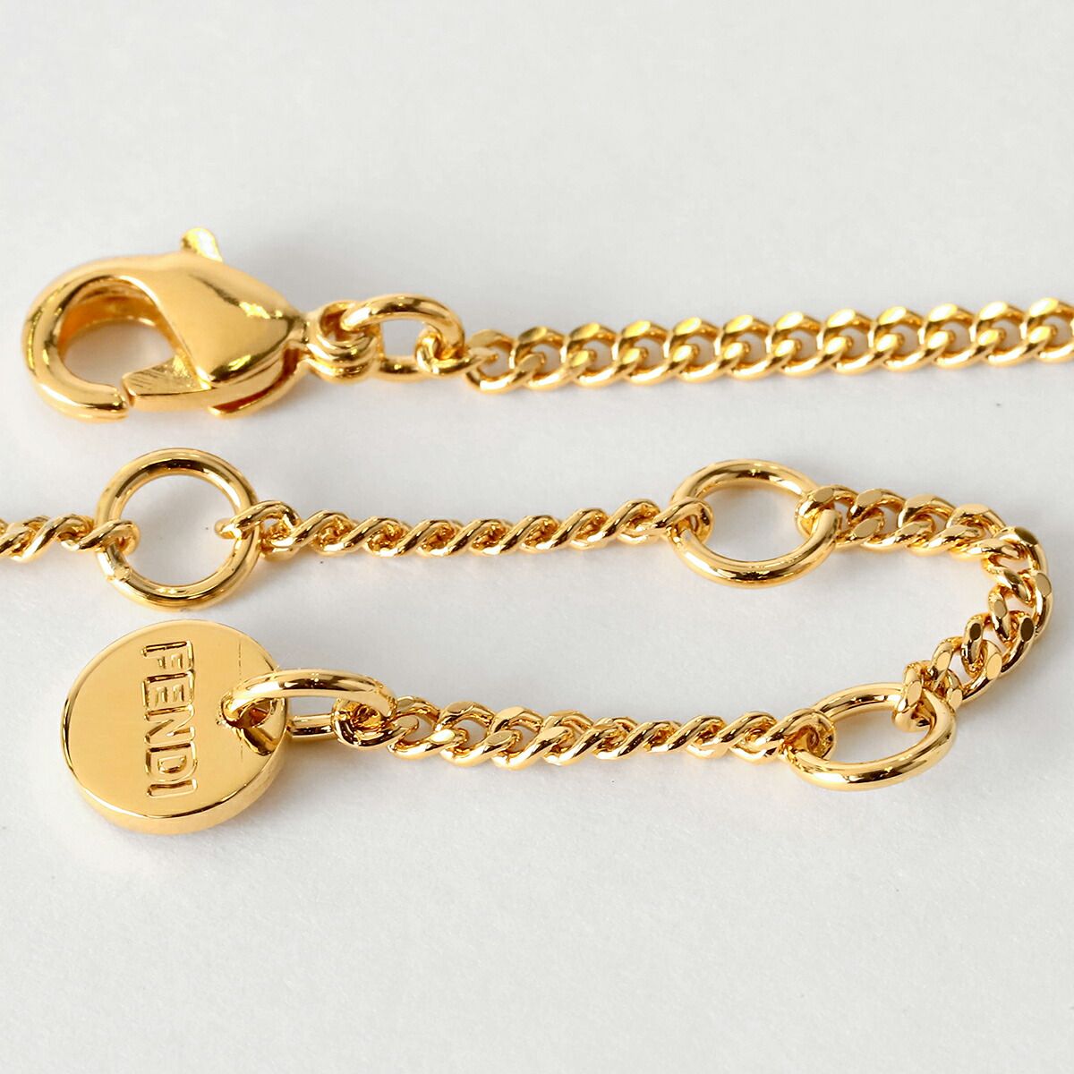 FENDI（フェンディ） フェンディ フォーエバー ネックレス　金色　人気美品 フォーエバー フェンディ ネックレス ゴールドカラー仕上げ