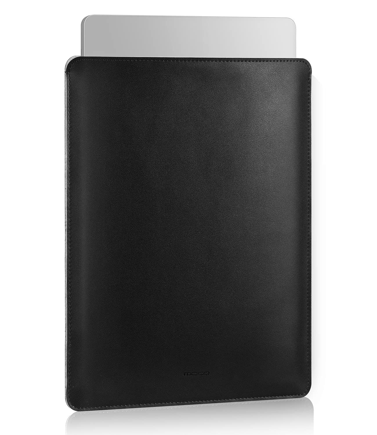 MoKo 14インチ ノートパソコンスリーブバッグ PUレザーブリーフケース スリムスタイリッシュケース MacBook Pro M2 14インチ 2023 MacBook Pro 14インチ 2021に対応 ブラック [ブラック] [14 Inch]