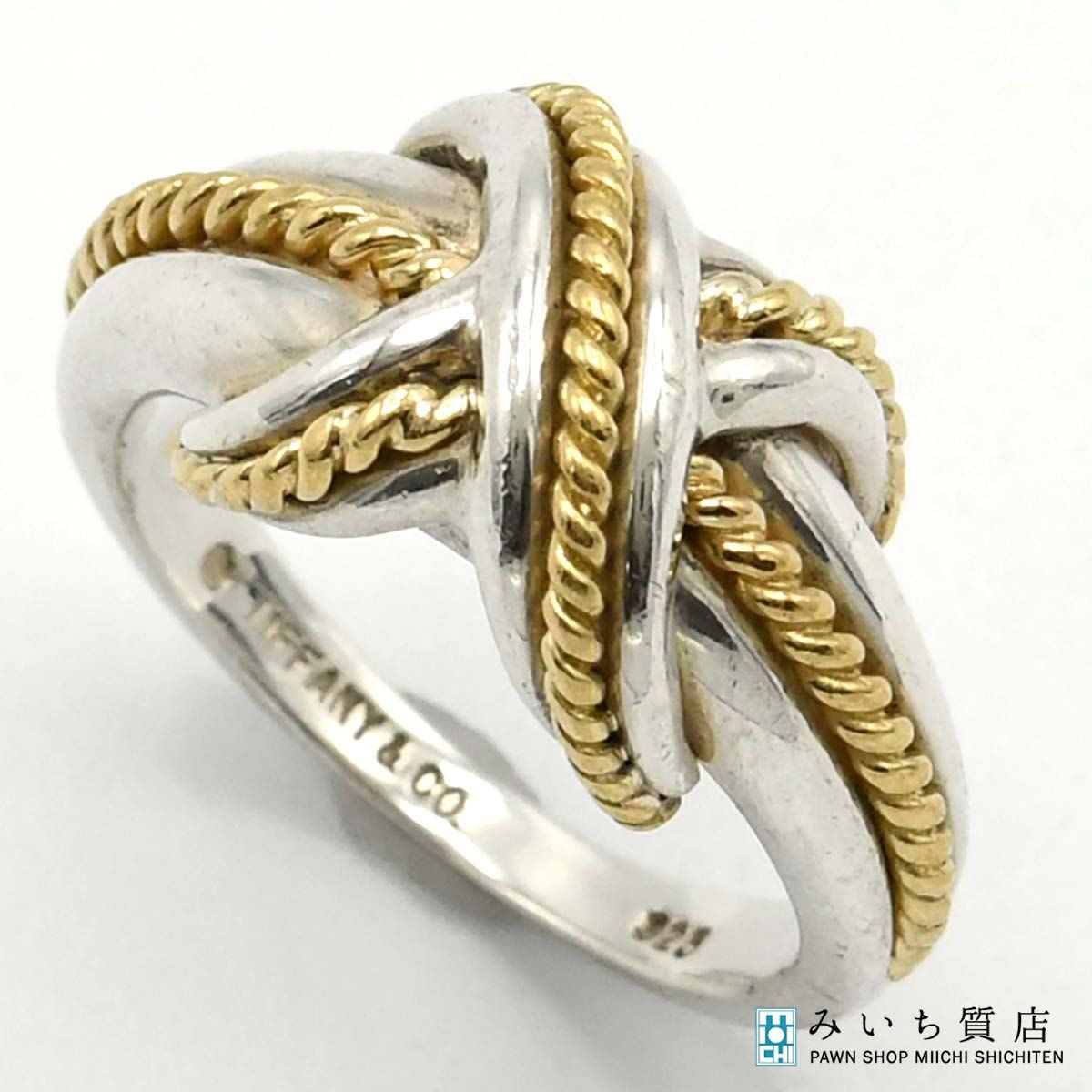 TIFFANY＆Co. ティファニー シグネチャー リング 指輪 コンビ