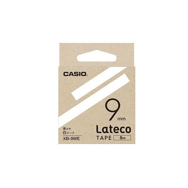 まとめ） カシオ ラベルライター Lateco 詰め替え用テープ 9mm 白テ タイシショップ メルカリ