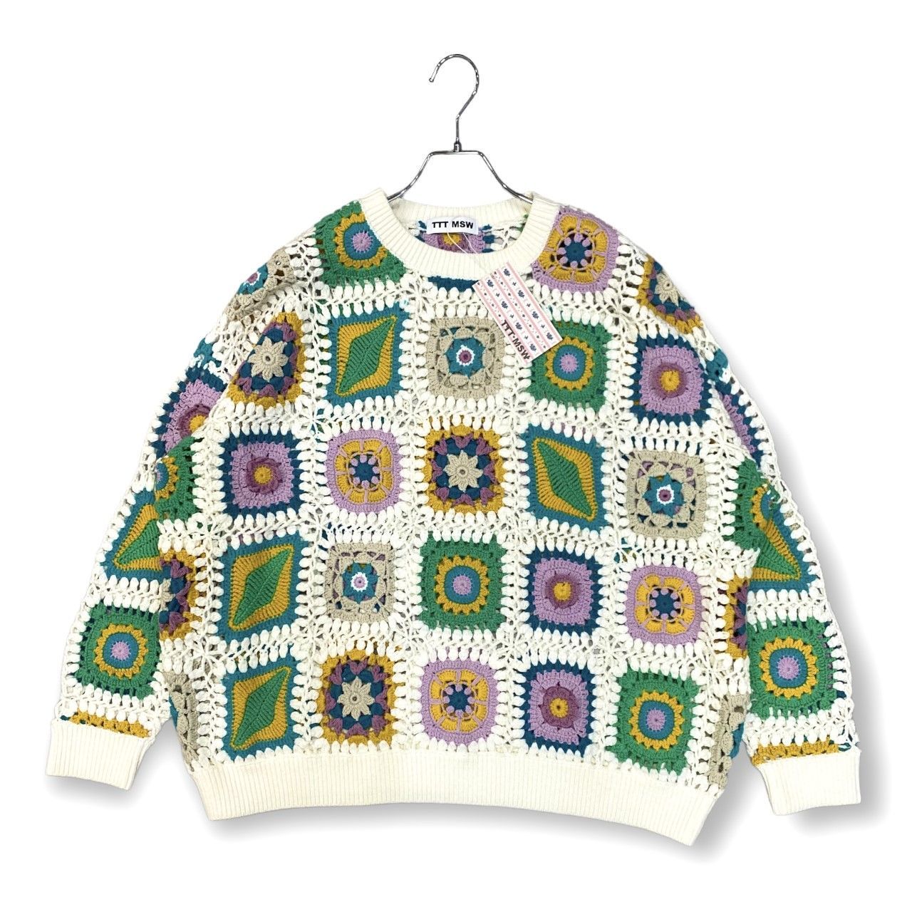 TTT_MSW wool pullover トップス TTT MSW Wool pullover knit (BLACK