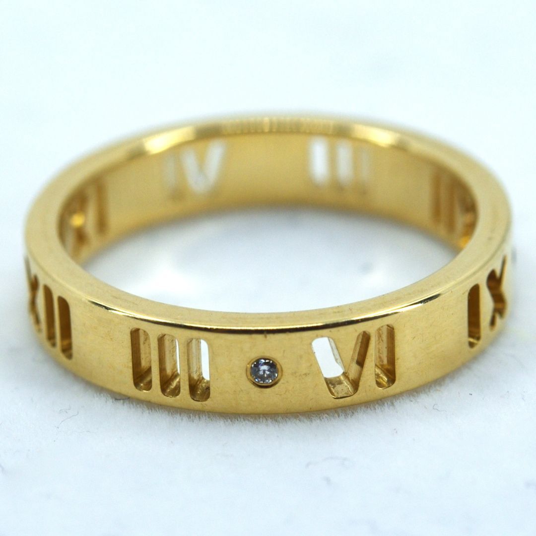 ティファニー Tiffany-Co K18 750YG オープンアトラスリング