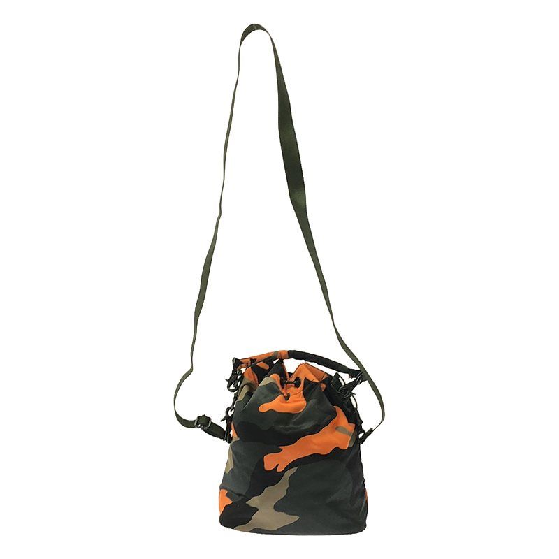 【美品】  PORTER / ポーター | BALLOONSAC MESH PS CAMO ver バルーンサック メッシュ バッグ | ウッドランドオレンジ | レディース 美品】 PORTER / ポーター | BALLOONSAC MESH PS CAMO ver バルーン