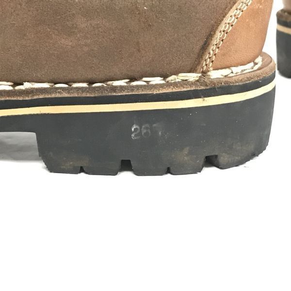 70s-80s?/BERG/ミズノ/MIZUNO★本革/トレッキングブーツ【26.5/茶/brown】ビブラムソール/Leather/Boots/shoes/JAPAN Vintage◆bWB106-4