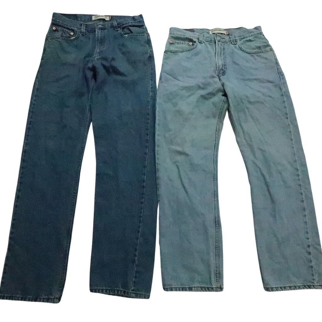 勘違いのない 古着卸 リーバイス 505 デニム パンツ 7枚セット メンズ 32 33 インディゴブルー ライトブルー フェード 古着 NC1288 出産