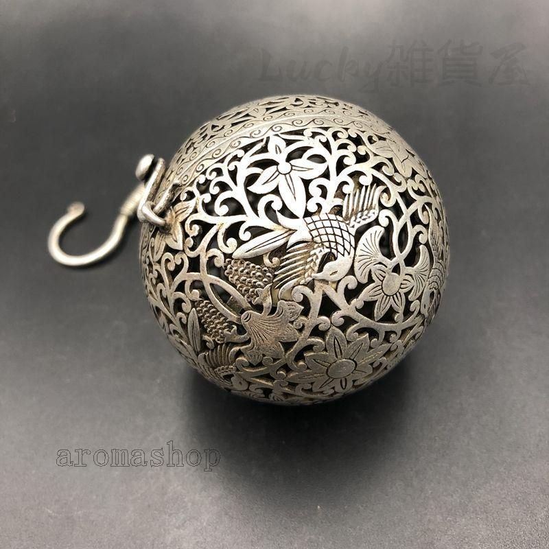 銅細工 六角亭式薫香炉 置物 茶卓 香炉 香道具 装飾品 工芸品 美術品 銅 細工 茶道具 香道具 香薫球 倒流香弔炉 花鳥紋香球 工芸品