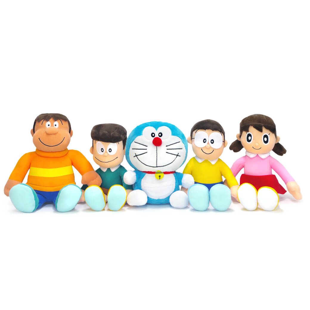 新品】ぬいぐるみ「ドラえもん のび太と仲間たち ぬいぐるみ