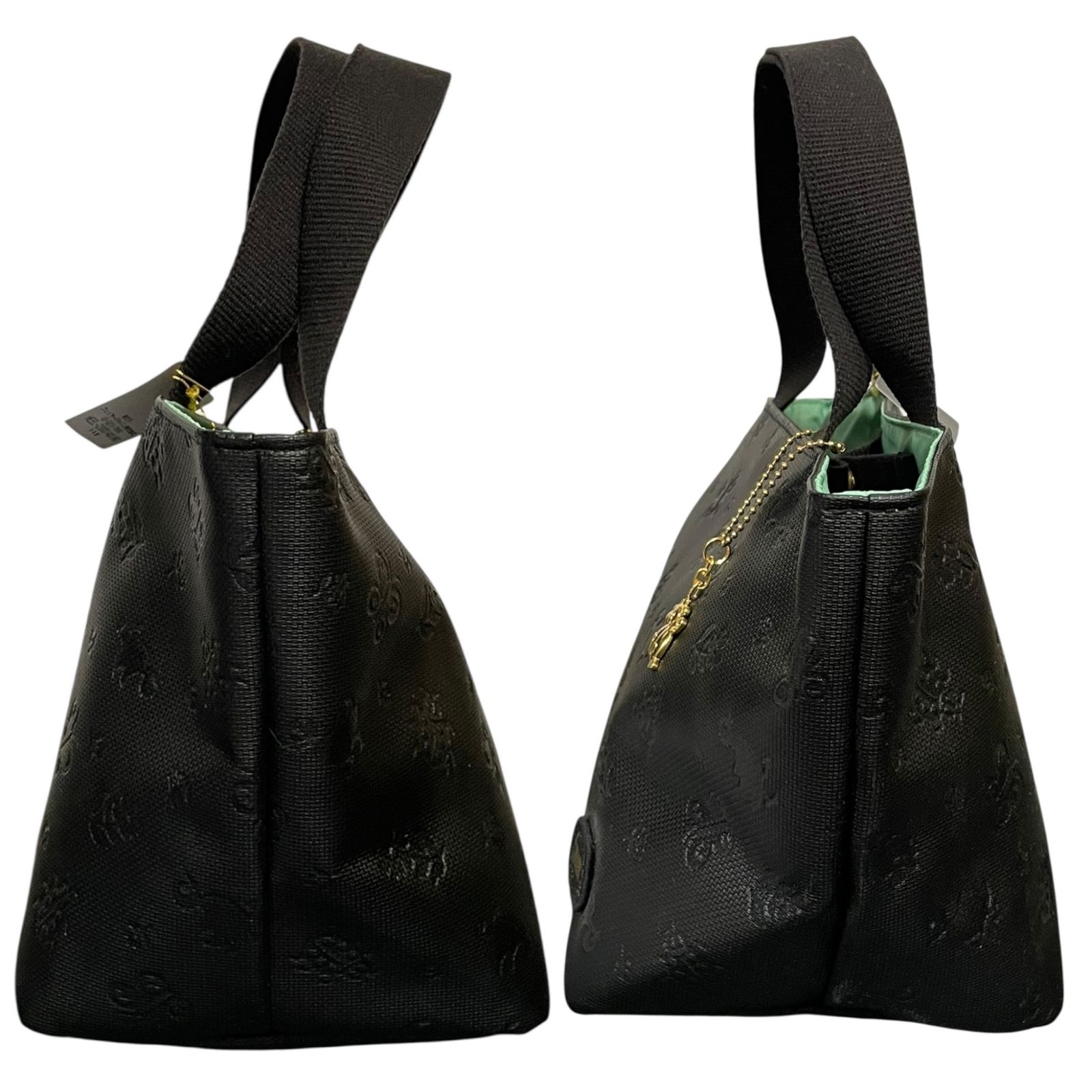 【美品】FEILER フェイラー　ハンドバッグ　ラウンド　ラメ　ブラック　希少 FEILER (フェイラー) ハイジ バッグ ミニハンドバック HEEL