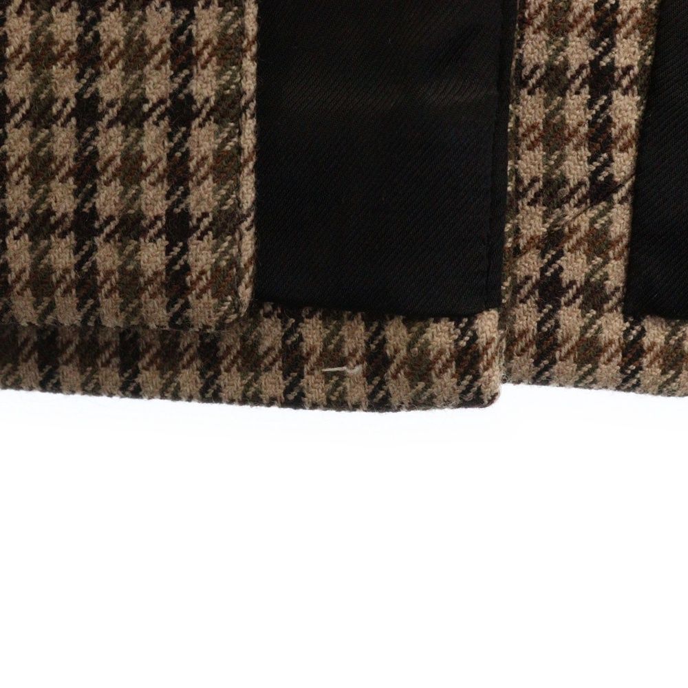 CELINE (セリーヌ) 21AW HIGH NECK COLLAR COAT IN HOUNDSTOOTH WOOL