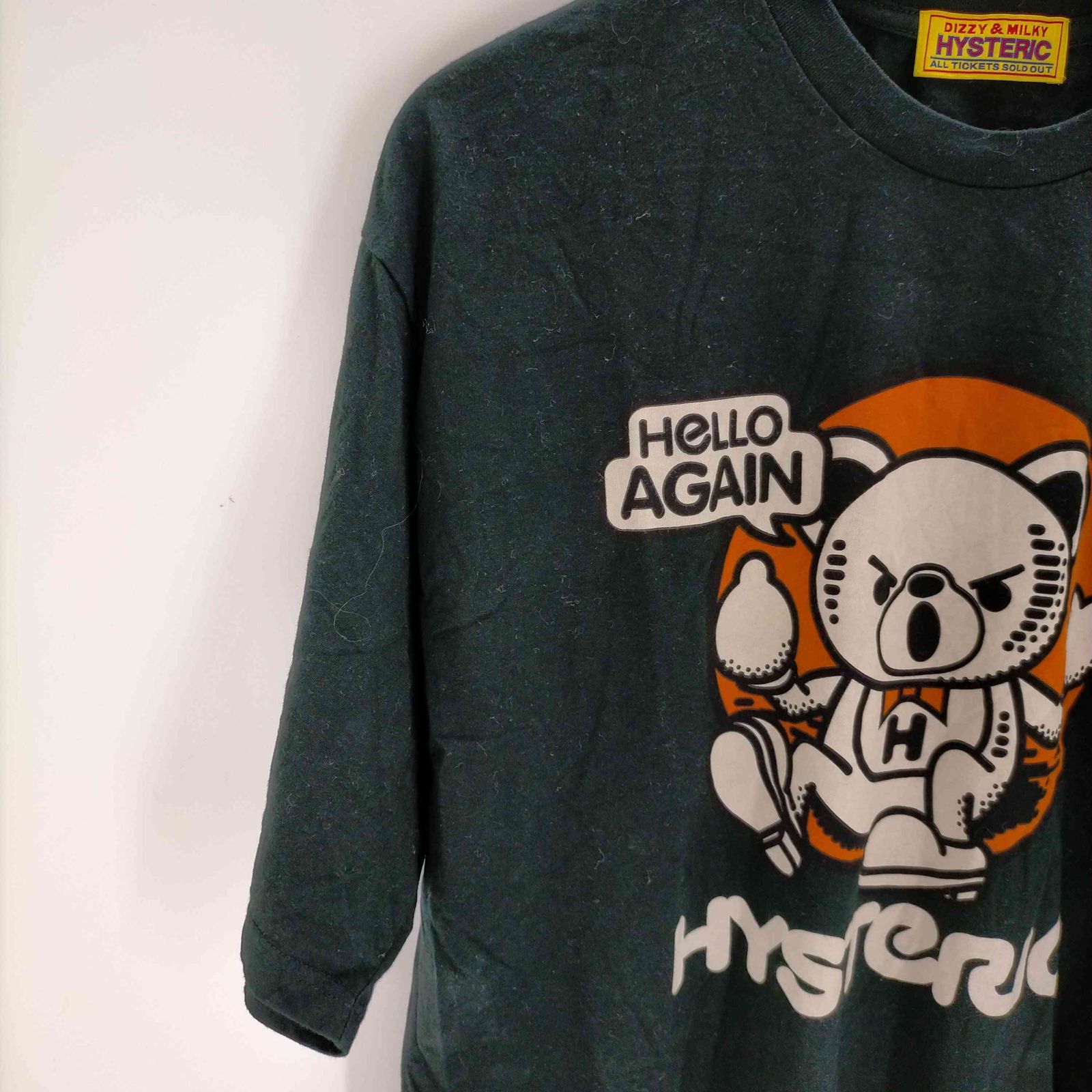 ヒステリックグラマー HYSTERIC GLAMOUR BEAR HELLO AGAIN オーバー 