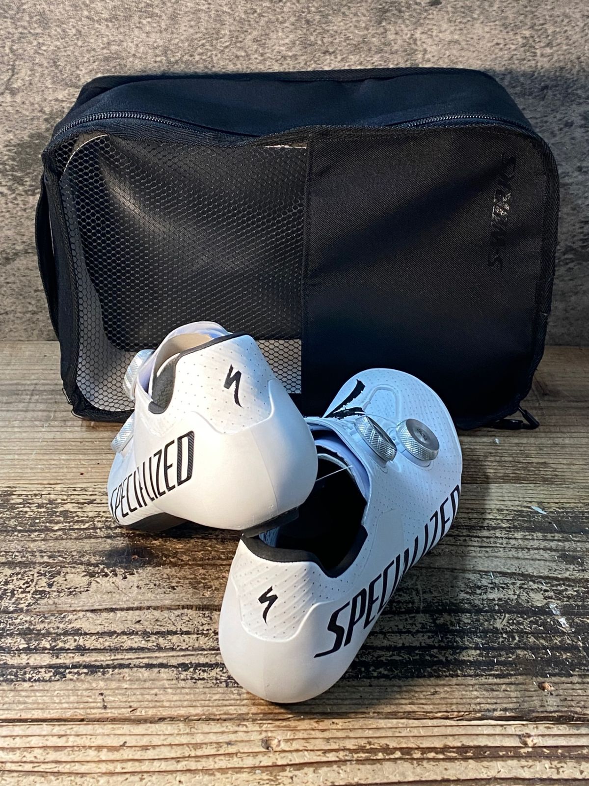 JM410 スペシャライズド SPECIALIZED エスワークス S-WORKS ARES 2 RD ビンディングシューズ TEAM 白 EU40 SPD-SL