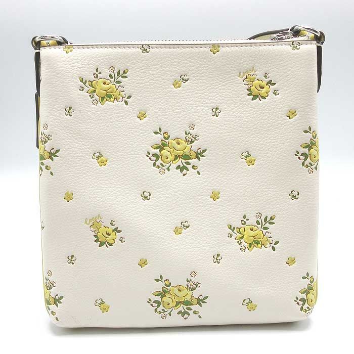 コーチ ショルダーバッグ COACH ミニ ローワン レザー フローラル  