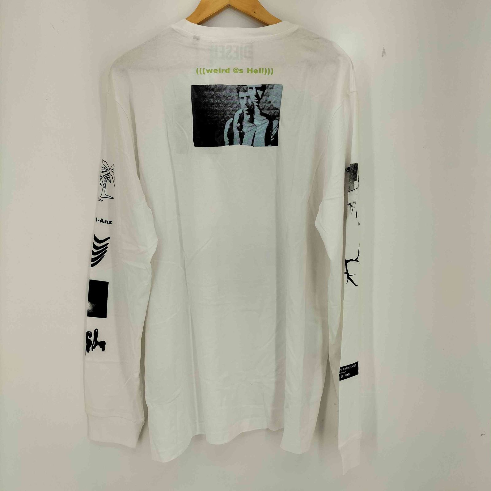 ディーゼル DIESEL 20AW GR8 Smoking Kills DANGER プリントTシャツ 