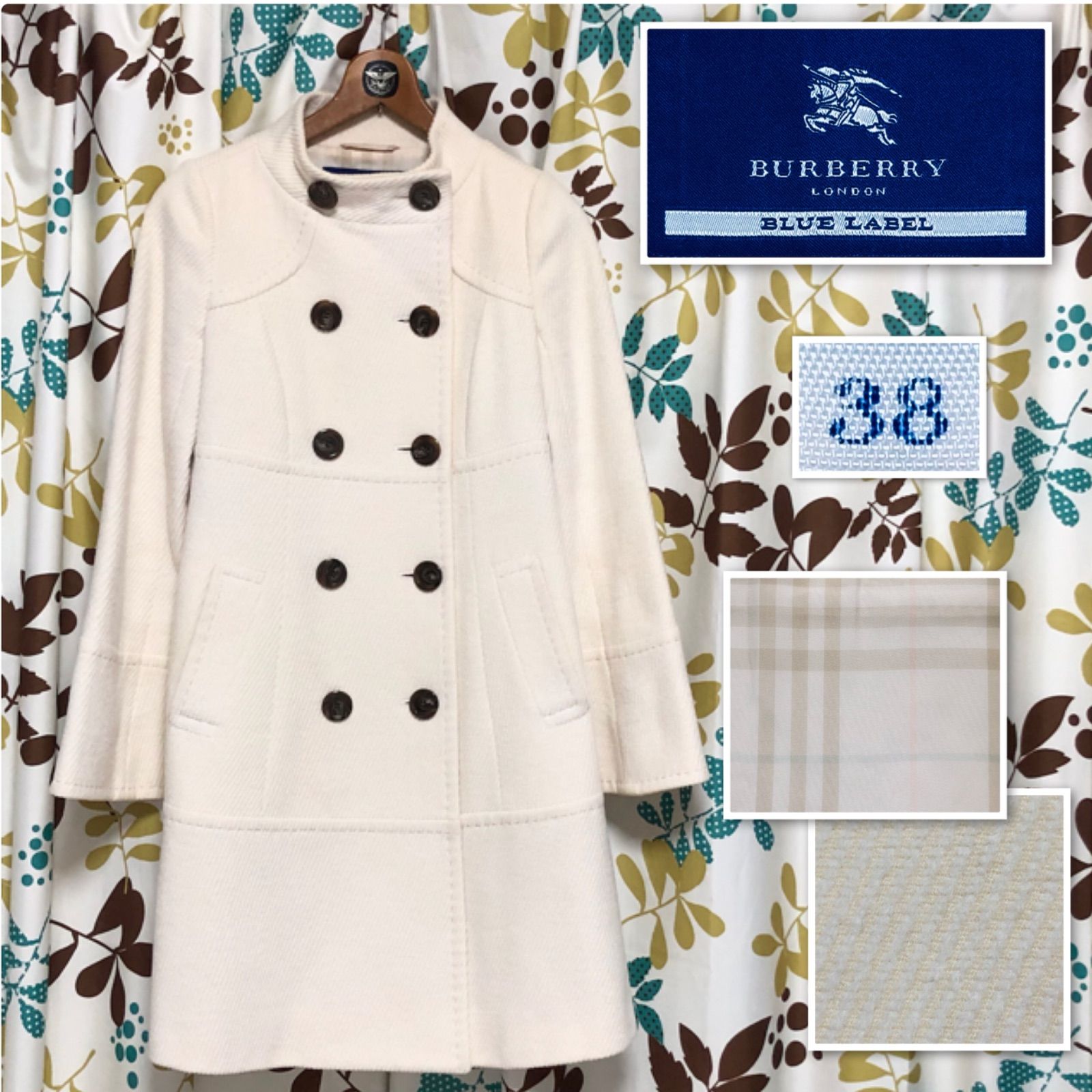 希少✡BURBERRY 三陽商会 アンゴラ、ラムウールコート