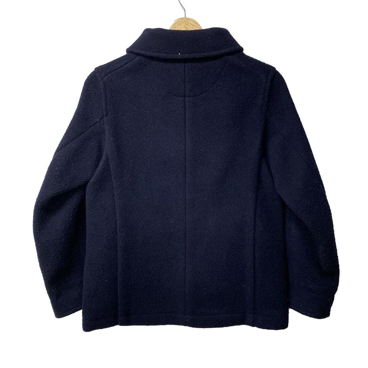 DANTON ダントン コート サイズ34 S レディース - ネイビー 長袖 ショート丈 冬