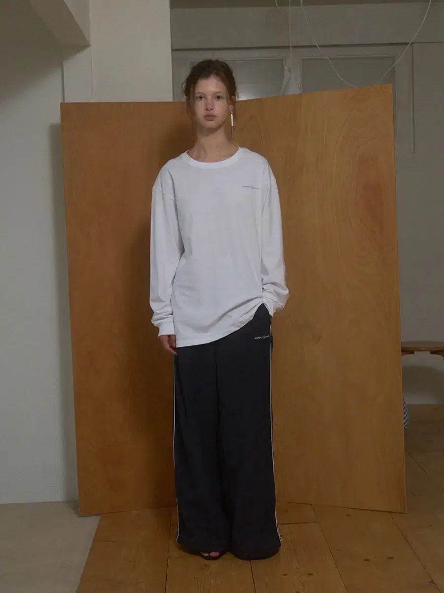 2回着用 bymood ラフ トラックパンツ _ S ネイビー