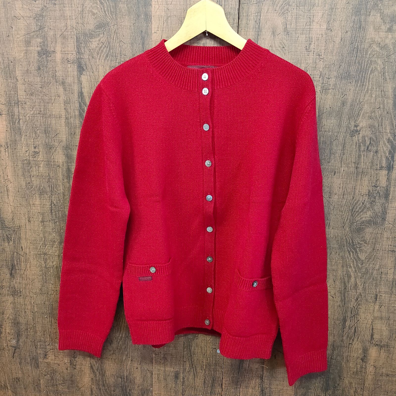 M751 ☆美品☆◇Mademoiselle NONNON ニットカーディガン レディース L