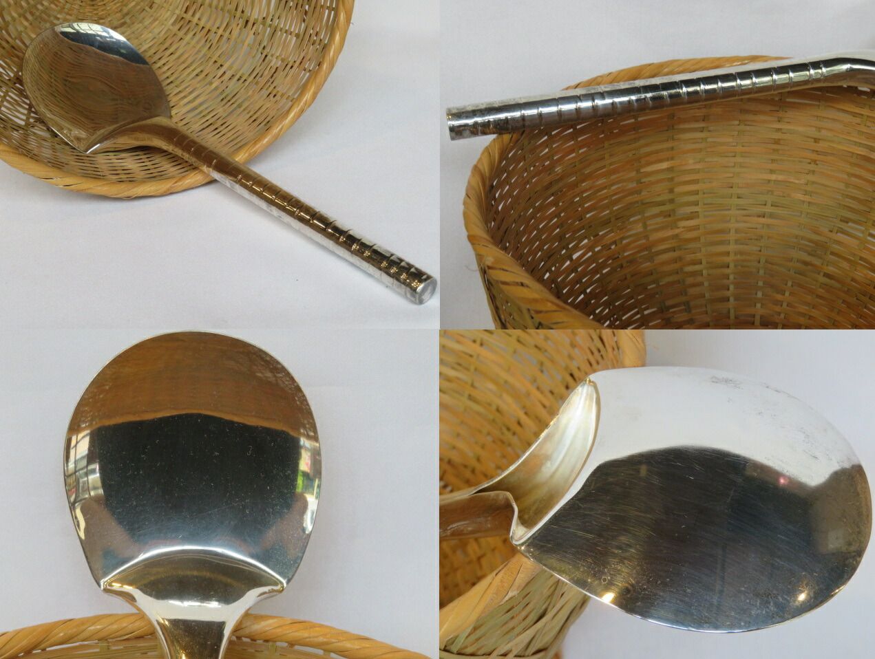 茶道具 夏用飯器　竹飯器セット (曲給仕盆・杓子付) 懐石道具 お取り寄せ】竹飯器セット 《R6夏》