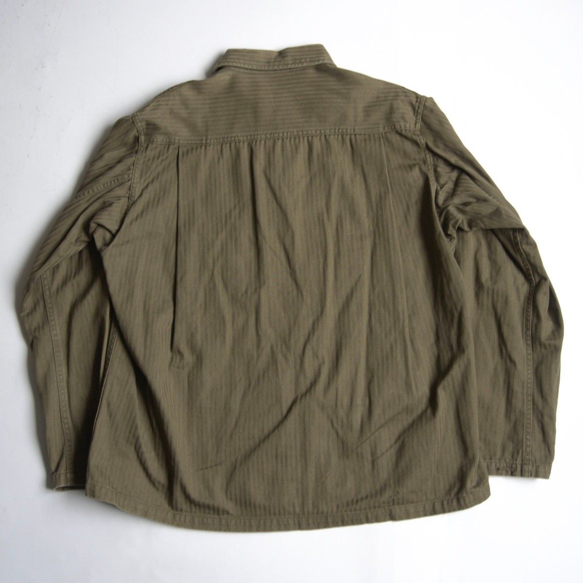 WAREHOUSE LOT2143 U.S.N. HERRINGBONE UTILITY JACKET 42 ウエアハウス カバーオール 25100437