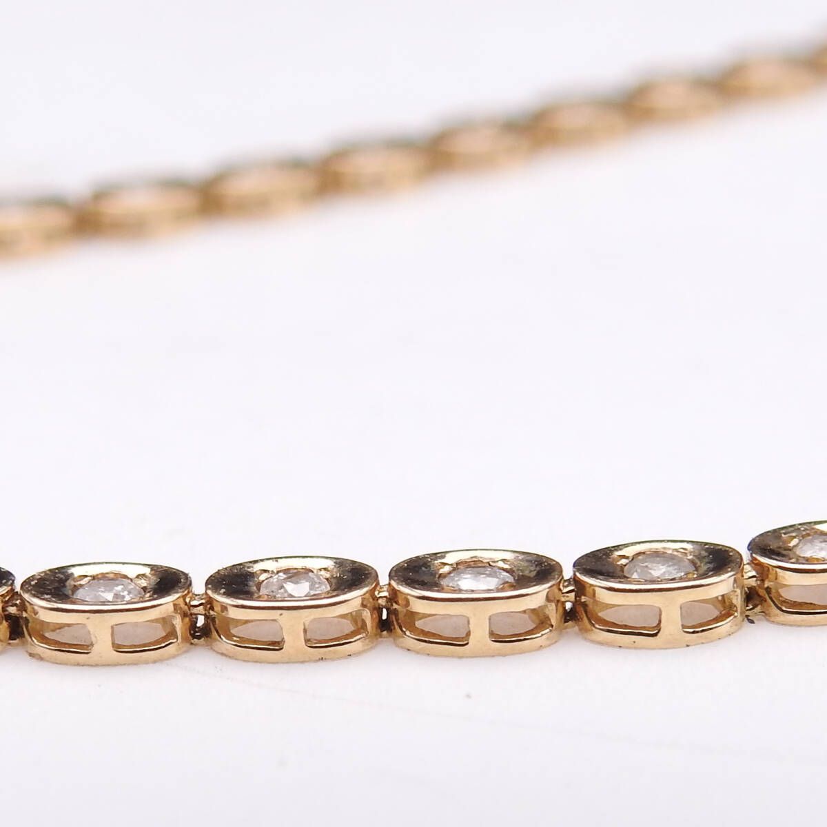 K10YG イエローゴールド ダイヤモンド D1.00ct テニスブレスレット 