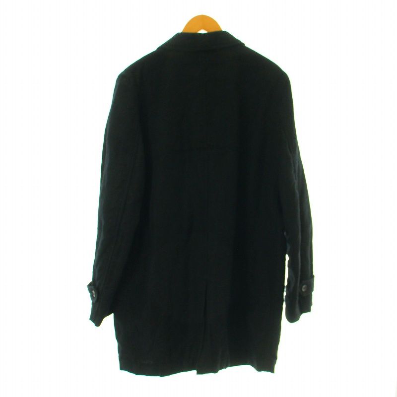 COMME des GARCONS HOMME カシミア　コート　黒　Sサイズ AD2006 07SS ステンカラーコート スプリングコート 背抜き 切替
