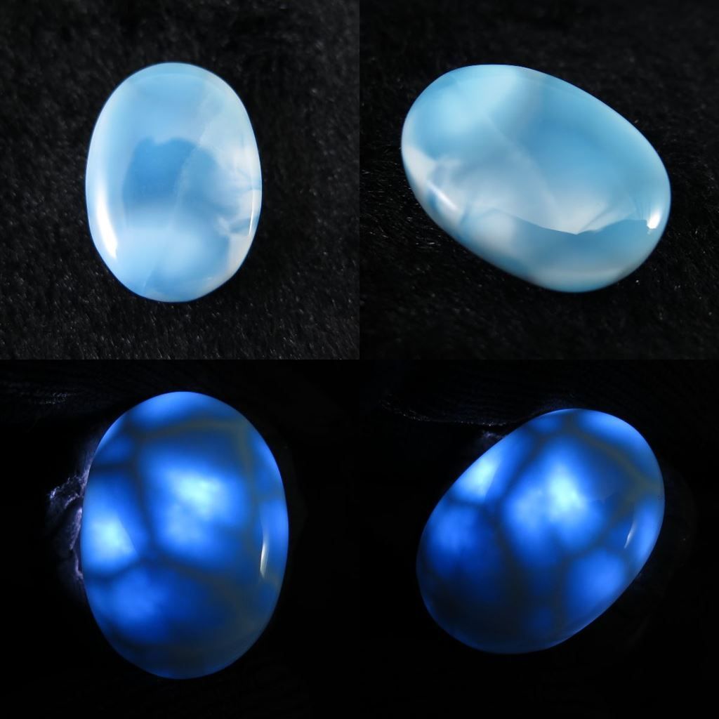 ★ラリマー オーバル ルース③(SA～SA+) ラリマー 24mmオーバル ルース (SA) 鑑別書付 - メルカリ