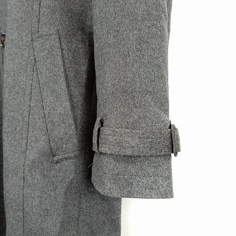 MEN'S TENORAS グレー ウールコート ティノラス MEN'S TENORAS カシミヤ混 ウール コート L グレー