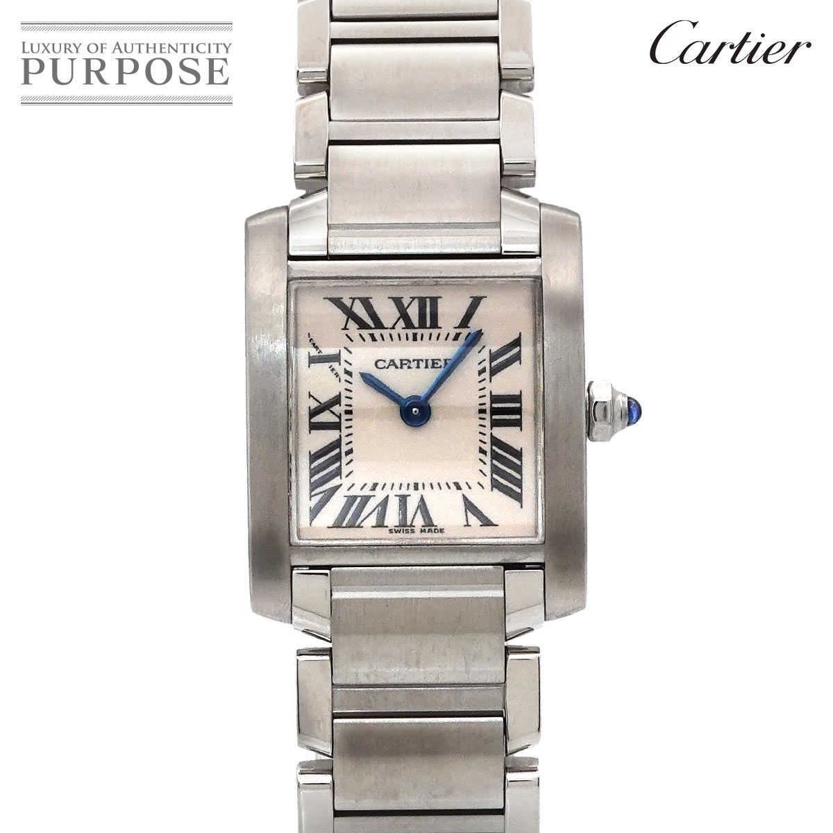 カルティエ Cartier タンクフランセーズSM W51008Q3 レディース 腕時計 アイボリー クォーツ ウォッチ Tank Francaise 90290792