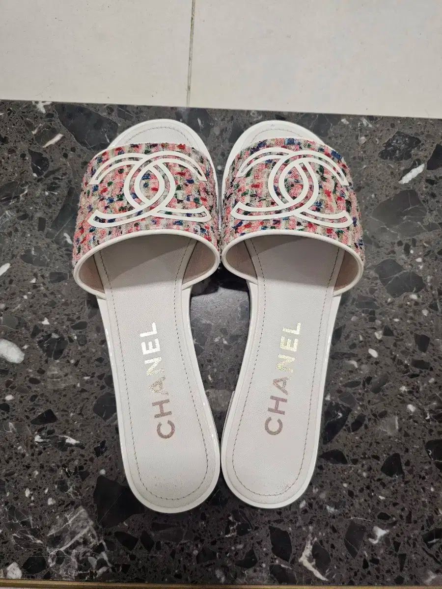 CHANEL シャネル ツイード スリッパ 36 サイズ