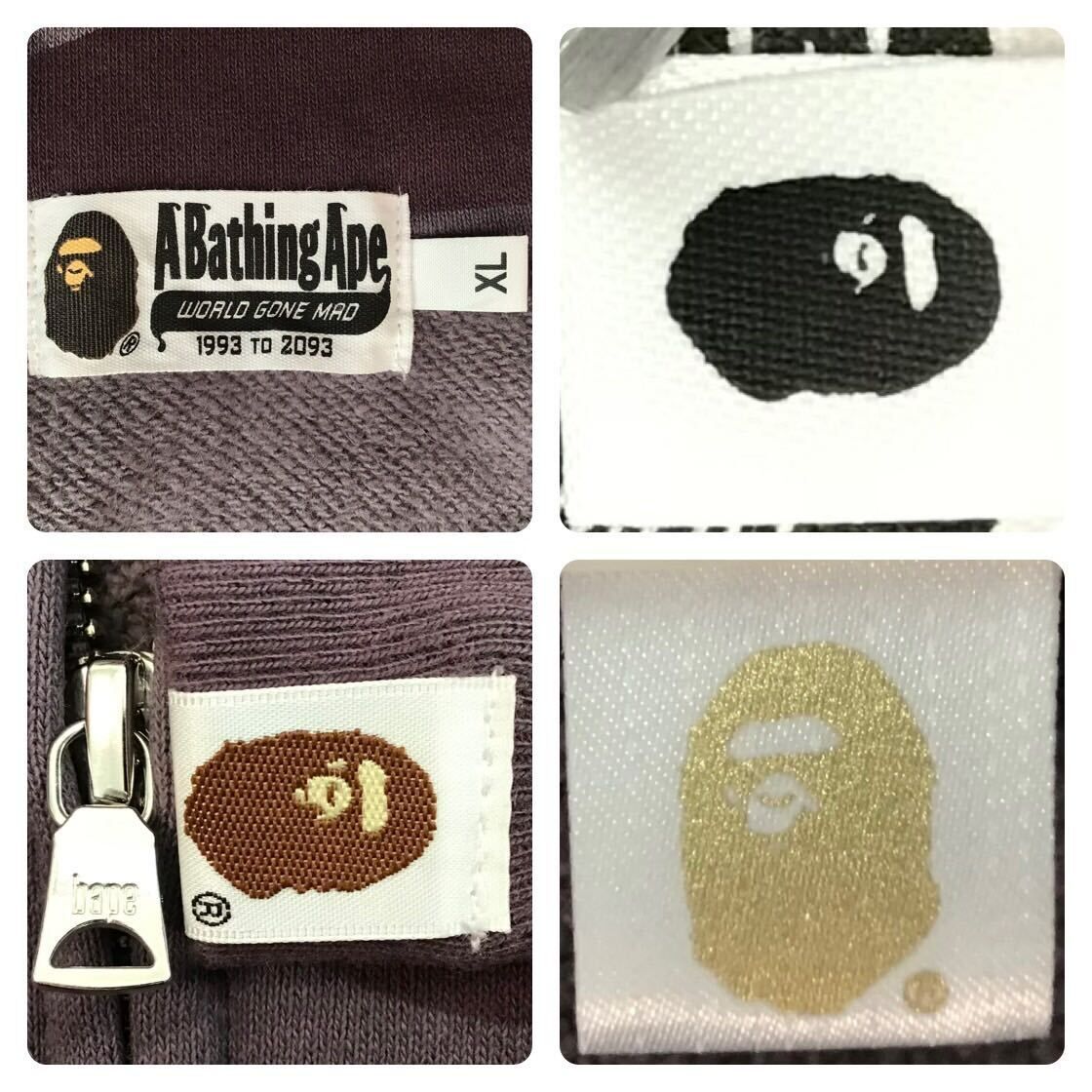 ☆XL☆ APE head full zip Hoodie Burgundy BAPE camo a bathing ape