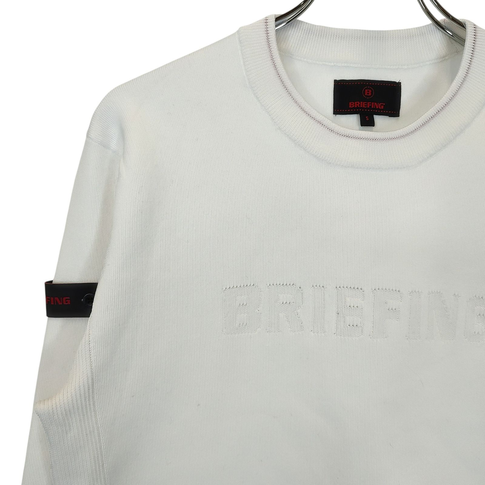 BRIEFING フード付きスウェット ホワイトM BRIEFING フード付きスウェット ホワイトM