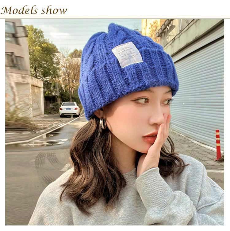 レディース 無地 ニット 帽子 手袋 マフラー 3点セット ポンポン