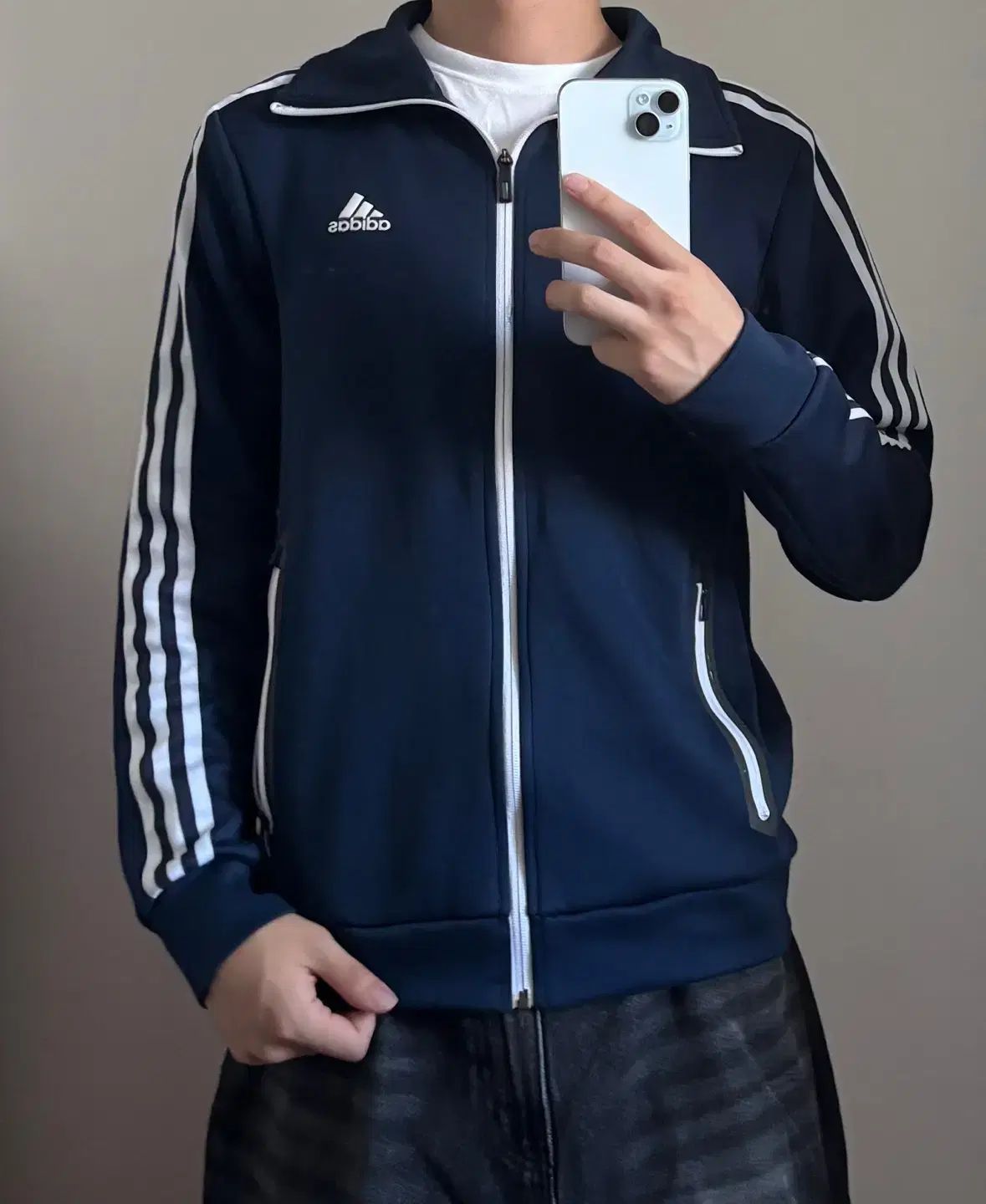 adidas(アディダス) 3本線 ジップアップ トラックトップ