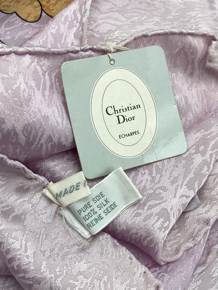 Christian Dior クリスチャンディオール 花柄 スカーフ シルク