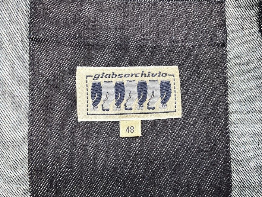 【未使用品】giab's ARCHIVIO Wブレストデニムジャケット 48 未使用 giab's ARCHIVIO ジャブスアルキビオ 48 インディゴ W
