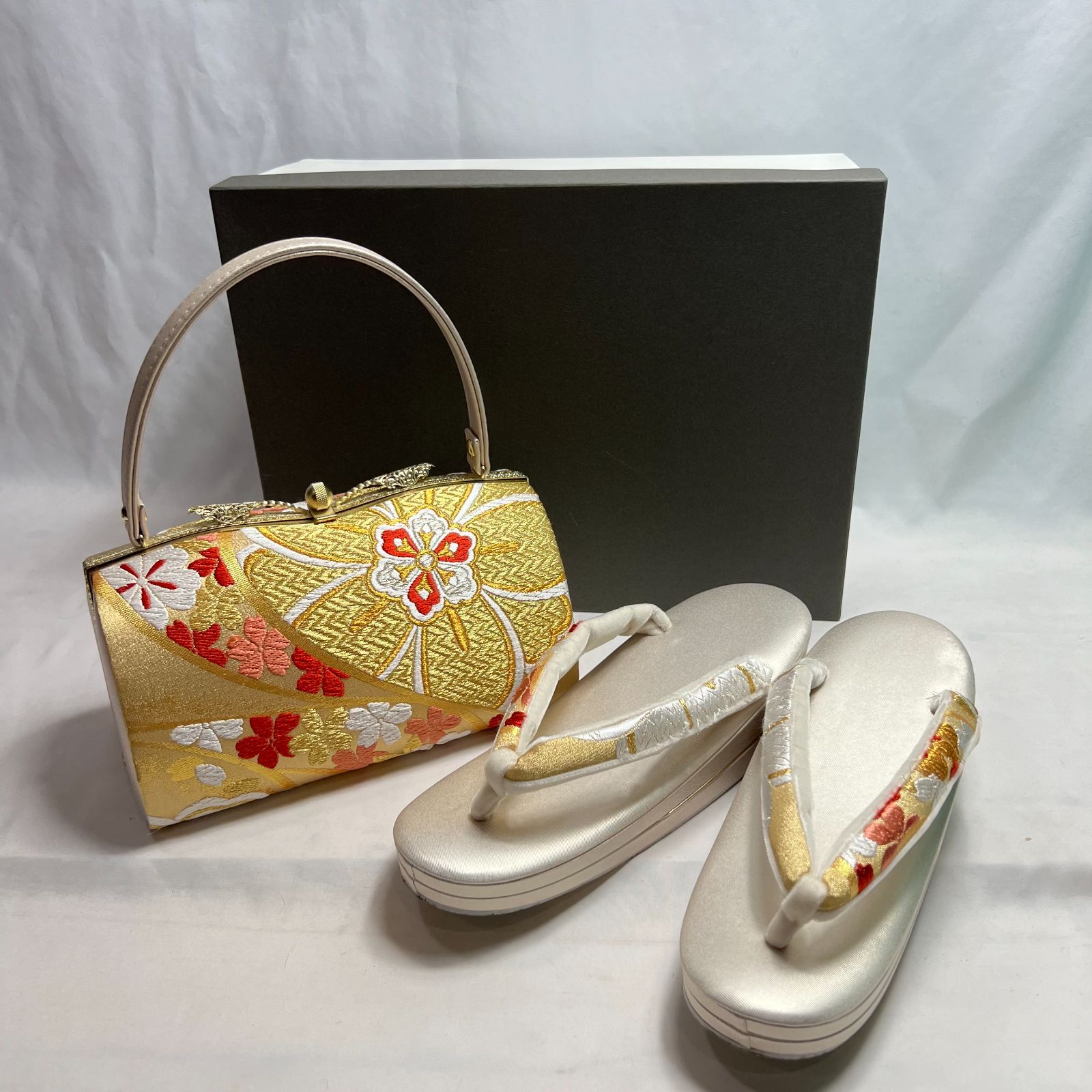belle saule 草履バッグセット 和装バッグ ハンドバッグ 化粧 き 帯地 和装小物 和装 着物 留袖 訪問着 振袖 BJ090431