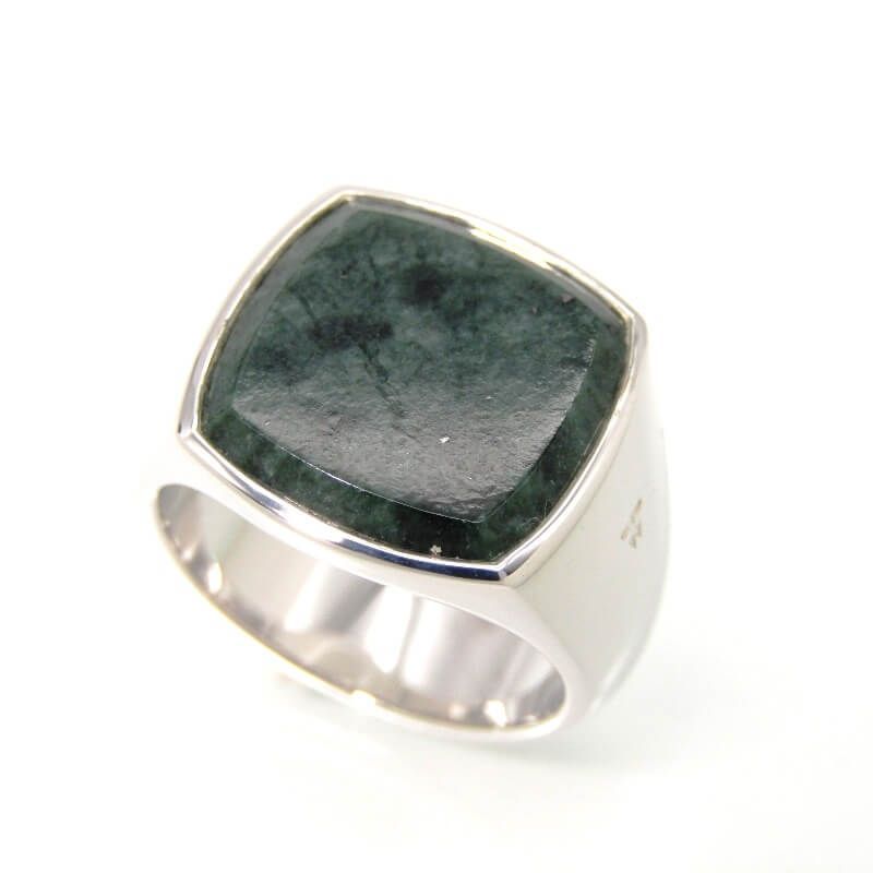 未使用 TOMWOOD トムウッド リング Cushion Green Marble Ring #50 クッション グリーンマーブル SV925  ロジウムメッキ 10号 28008785 - メルカリ