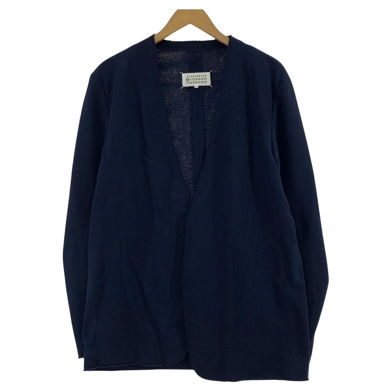 MAISON MARGIELA 18SS ノーカラージャケット サイズ46 MAISON MARGIELA 18SS ノーカラージャケット 46 ネイビー - メルカリ