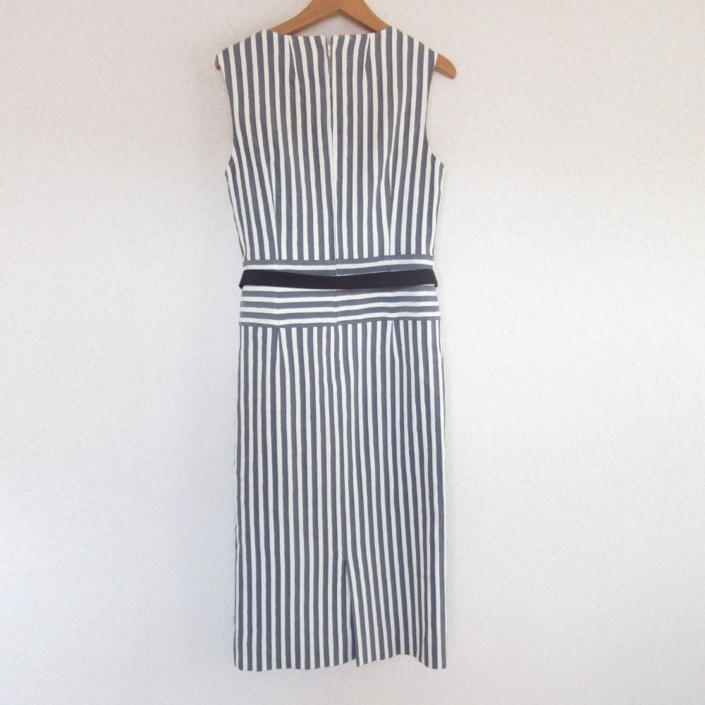 美品 TAE ASHIDA タエアシダ ストライプ柄 ノースリーブ Iライン