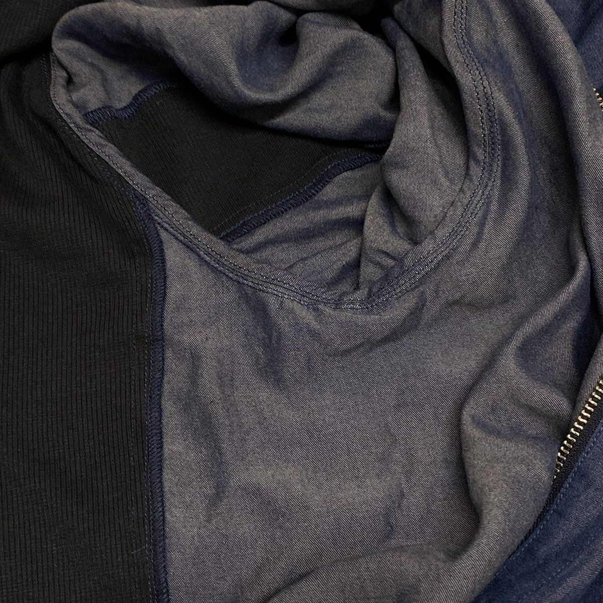 ROCHAS ロシャス ブルゾン サイズ11 M レディース - ネイビー×黒 長袖 ジップアップ MUSE BY ROCHAS Premiere 春 秋 SIROKUMA-CORPORATION_COM