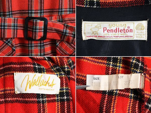 ペンドルトン コート USA ウール 古着 ヴィンテージ M 上着 アメリカ 80年代 Pendelton（ペンドルトン ）ウールコート・フェザー