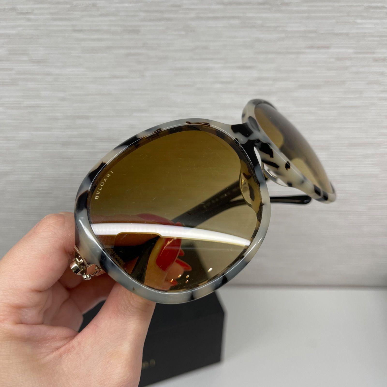 美品】BVLGARI 8107BA-5024/2L パレンテシ ラインストーン バタフライ