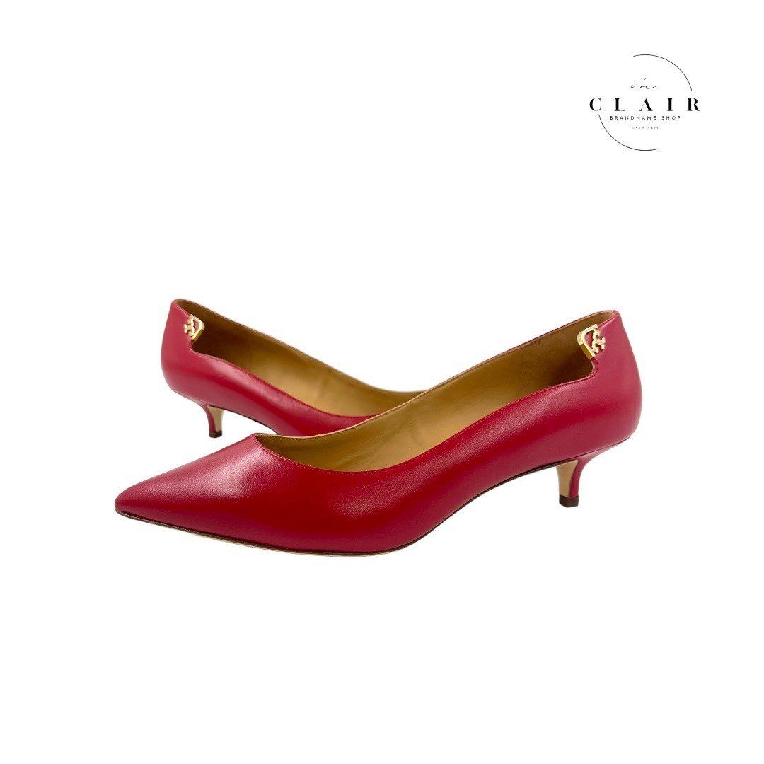Tory Burch トリーバーチ レザーパンプスヒール赤 #9C 26cm Tory Burch トリーバーチ レザーパンプスヒール赤 #9C 26cm