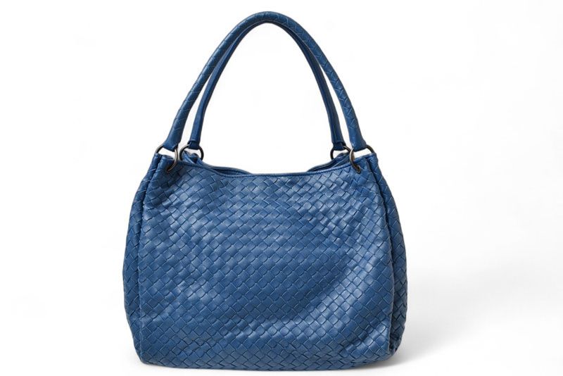 ボッテガヴェネタ トートバッグ 男女兼用 BOTTEGA VENETA イントレチャート ナッパ ミニ パラシュートバッグ ブルエット|ブルー 428047