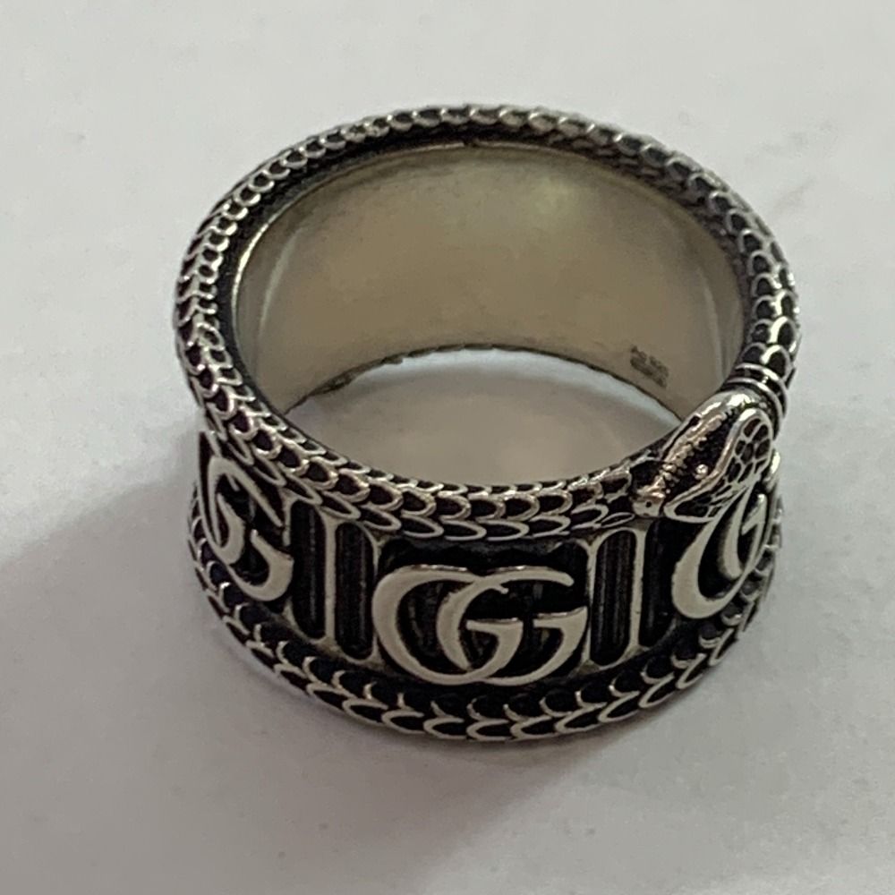 gucci グッチ ダブルG スネーク リング 22号 GUCCI グッチ ダブルG シルバーリング スネーク SV925 Size 22号