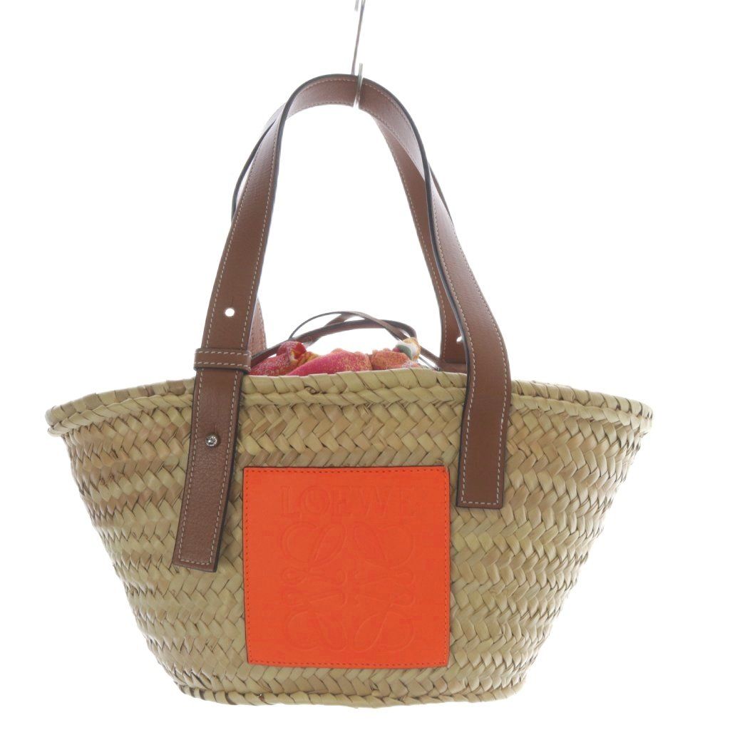 ロエベ LOEWE バスケットバッグ スモール ヤシの葉&カーフ