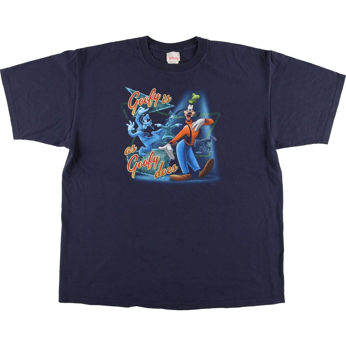 グーフィー ディズニーストア Tシャツ レア 90s ディズニー オフィシャル グーフィー 両面 プリント Tシャツ